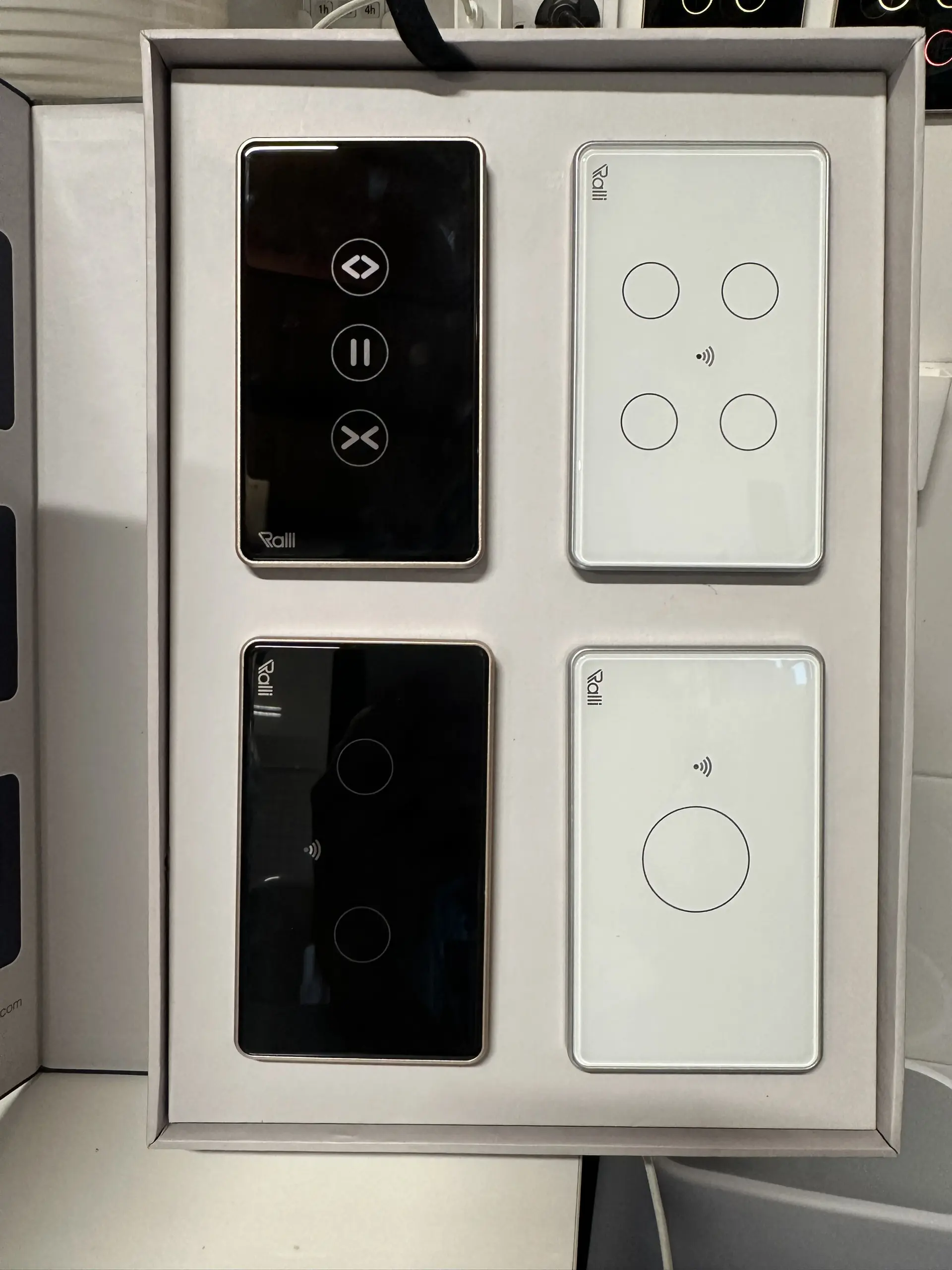 Công tắc thông minh wifi 1 2 3 4 nút bấm cảm ứng và công tắc cửa cuốn điều khiển qua điện thoại, giọng nói, hẹn giờ bật tắt