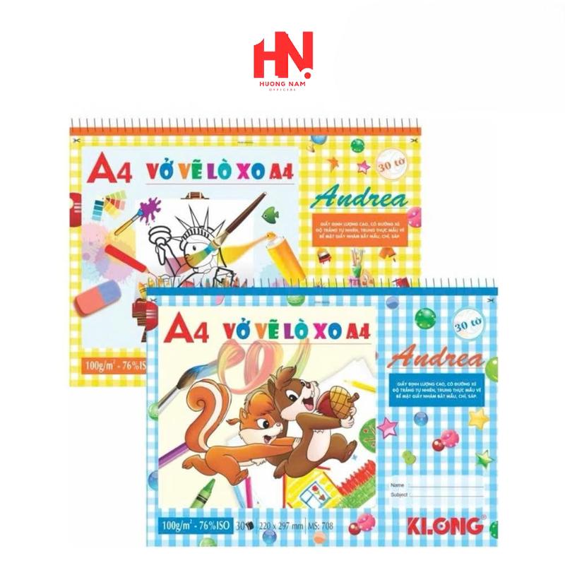  Set 03 02 01 Sổ tay vẽ lò xo A4 Klong chống lóa  Hương Nấm Store  