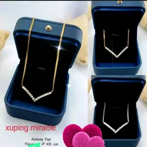 xuping miracle kalung wanita luxury diamond Jewelery  titanium anti karat