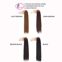 Gambar Ryuuta Wig Extension Ponytail Jepit Lurus Panjang Hitam Coklat - 55 cm, Light Brown dari Ryuuta Wig Mall Kota Administrasi Jakarta Utara 5 Tokopedia