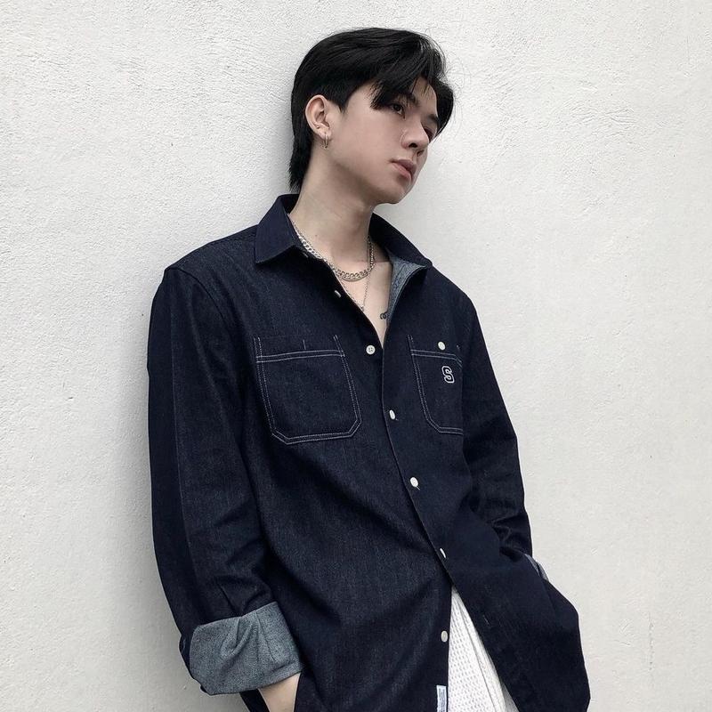 Áo sơ mi SilenceStandard Premium Denim Logo S Menswear Nam 6