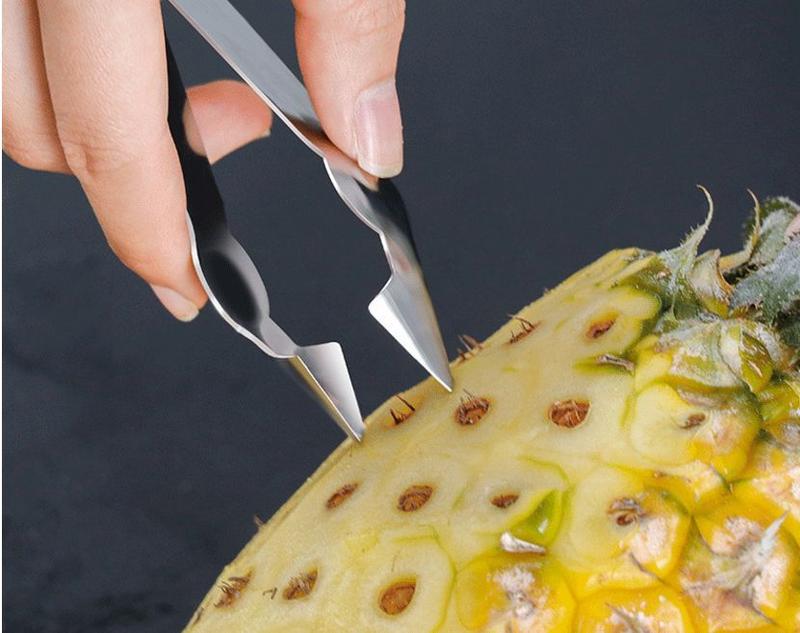 Product Introduction of Stainless Steel Pineapple Peeler & Corer – Multi-Function Tool for Peeling, Cutting & Removing Eyes, Perfect for Pineapple Preparation 6