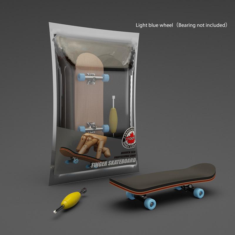 Finger SkateBoard Wooden Fingerboard Toy Professional Stents Finger Skate Set 8