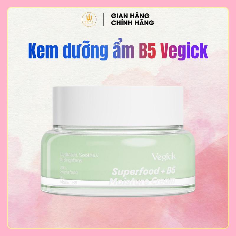 Kem Dưỡng Ẩm Thuần Chay  Vegick Superfood + B5 Moisture Cream 50ml Chăm Sóc Da