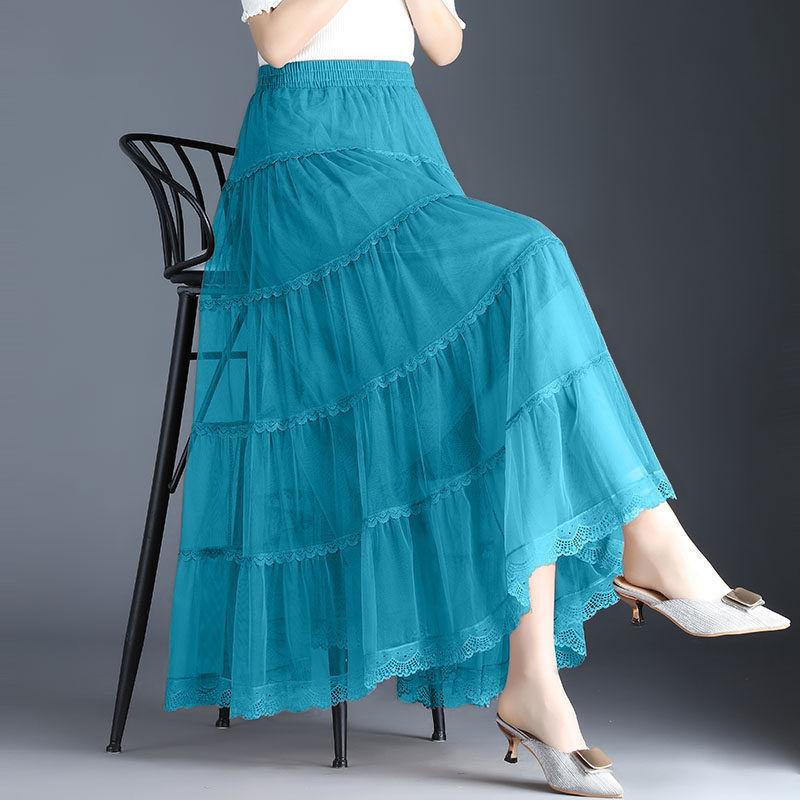 Product Introduction of Váy Lưới, Cao Cấp, Bộ Sưu Tập Xuân Hè, Thời Trang Mới, Phong Cách Hàn Quốc, Cạp Cao, Chữ A, Bó Sát, Siêu Thanh Lịch, Viền Lớn, Váy Xếp Ly 16