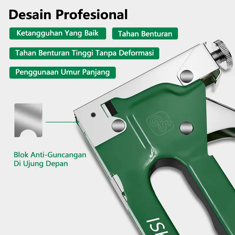ISKU Staples Tembak 3 In 1 Tacker Stapler Staples Perekat Powerfull Staples Tembak Stationery 3