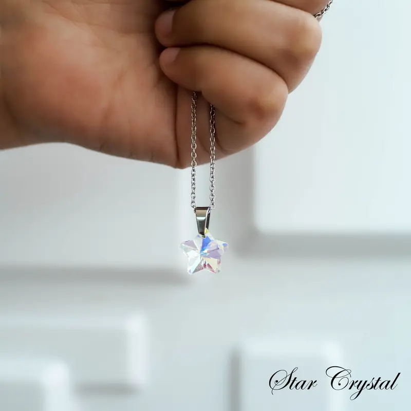Kalung Rainbow Crystalle Pelangi Rantai Stainless Mirai Jewelry 3