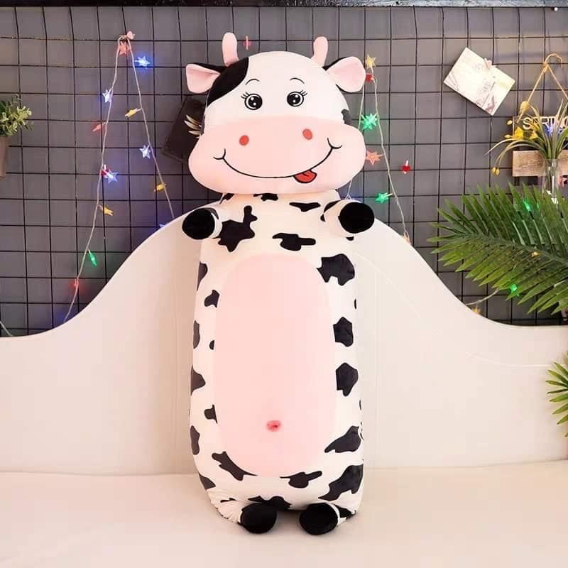 Gối Ôm Gấu Bông Bò Sữa mềm mịn cao cấp, Quà Tặng cho bé, đủ size 55,75,95,115cm 4