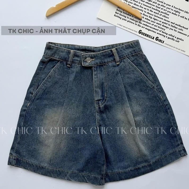 Quần Jean Ngố Nữ Phong Cách Trẻ Trung - Quần Jean Nữ Trơn - N07 - TK CHIC