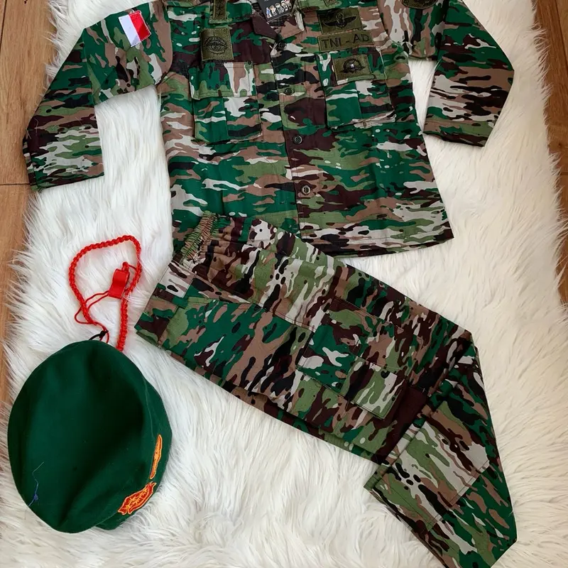 BAJU LORENG TNI AD ANAK MOTIF TERBARU/BAJU LORENG ANAK 1