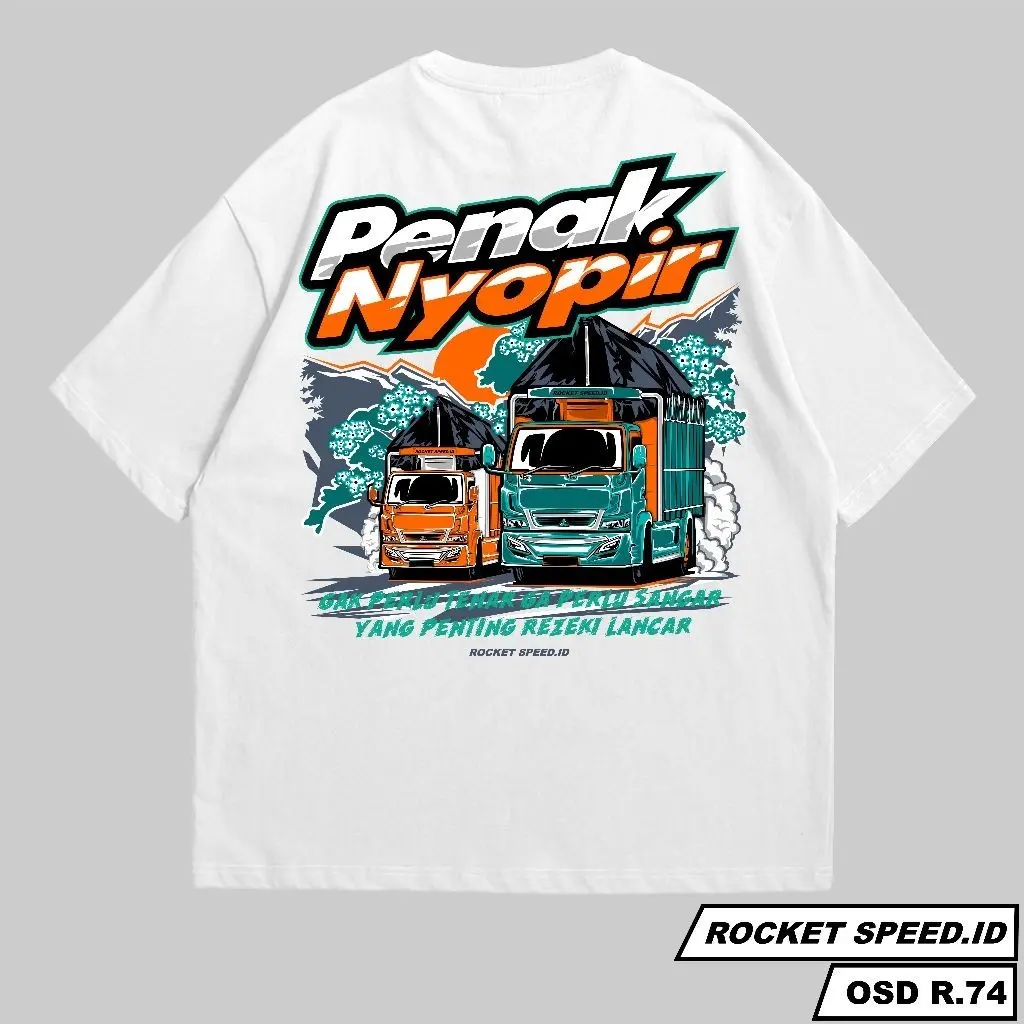 Kaos Truck Penak Nyopir | Kaos Truck | Kaos Truck Fashion | Kaos Truck Distro Combed Kain