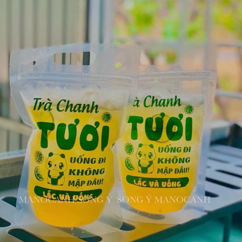 [1KG]TÚI ZIP ĐỰNG TRÀ CHANH IN SẴN TẦM 100C-15x23CM(TỐI ĐA 700ml)NHẬN IN THEO YÊU CẦU(HÌNH THẬT 100%) tuizip 1
