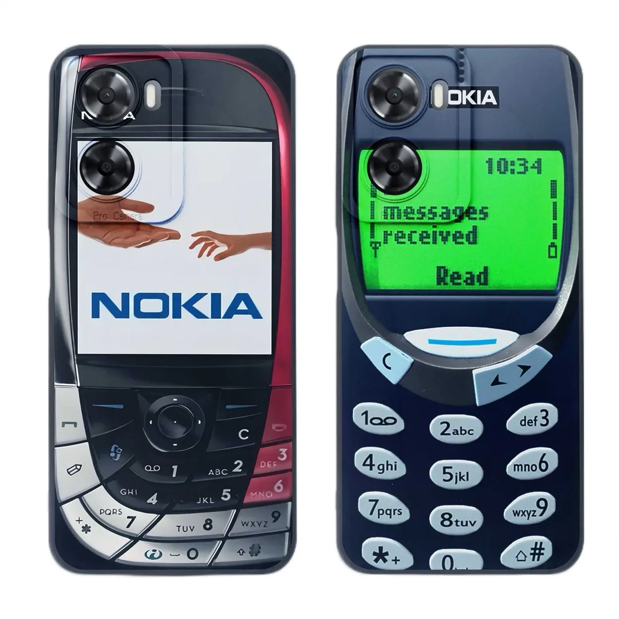 Casing Case Oppo A77s A57 A58 A76 A78 A96 A53 A54 A36 Softcase Silikon Tpu Motif Nokia Jadul Pelindung Hp Pro Camera