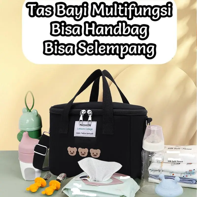 TAS BAYI 6018 - TAS RANTANG “FASHION LEISURE COLLEGE” TAS SUSU BAYI RANTANG MAKANAN TAS PERLENGKAPAN BAYI - D 1 5