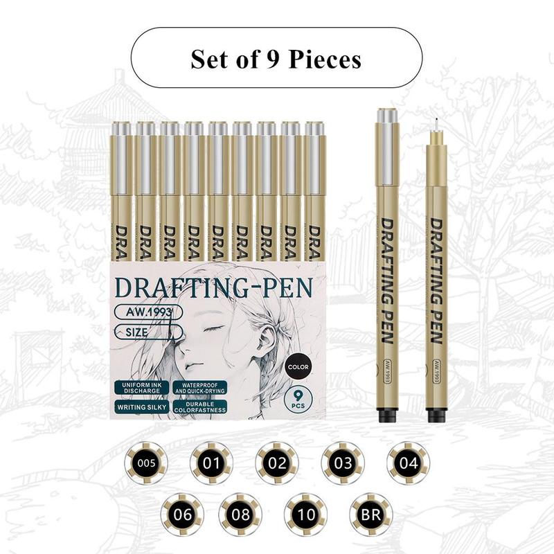 Product Introduction of Fine Liner Pen Set, Waterproof Needle Pen, Art Hand-painted Hook Line Pen, Sketch Pen, Stationery Set, School Art Supplies 5