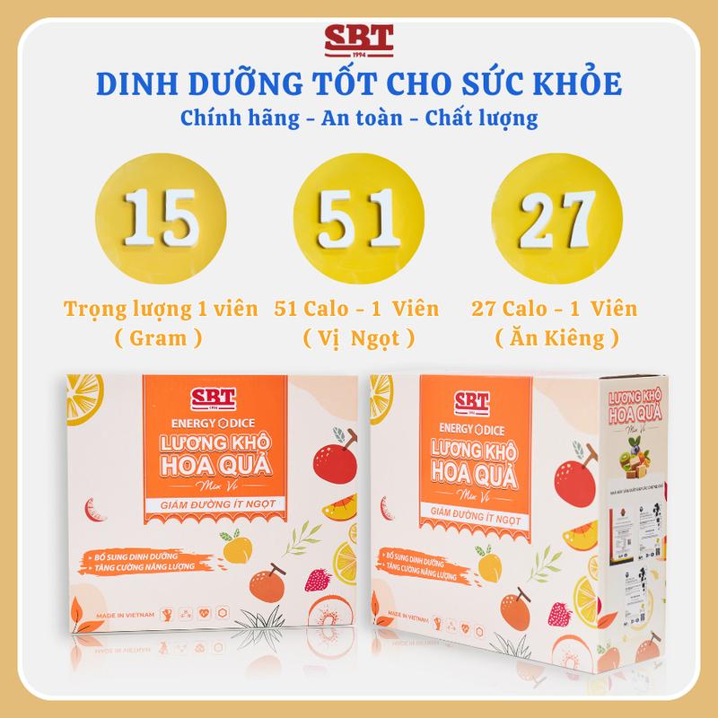 [FLASH SALE 60%] Lương Khô SBT Mix 13 Vị Hộp 1Kg Thơm Ngon Bổ Sung Năng Lượng/ Vị hoa quả, ngũ cốc, rong biển , matcha 4