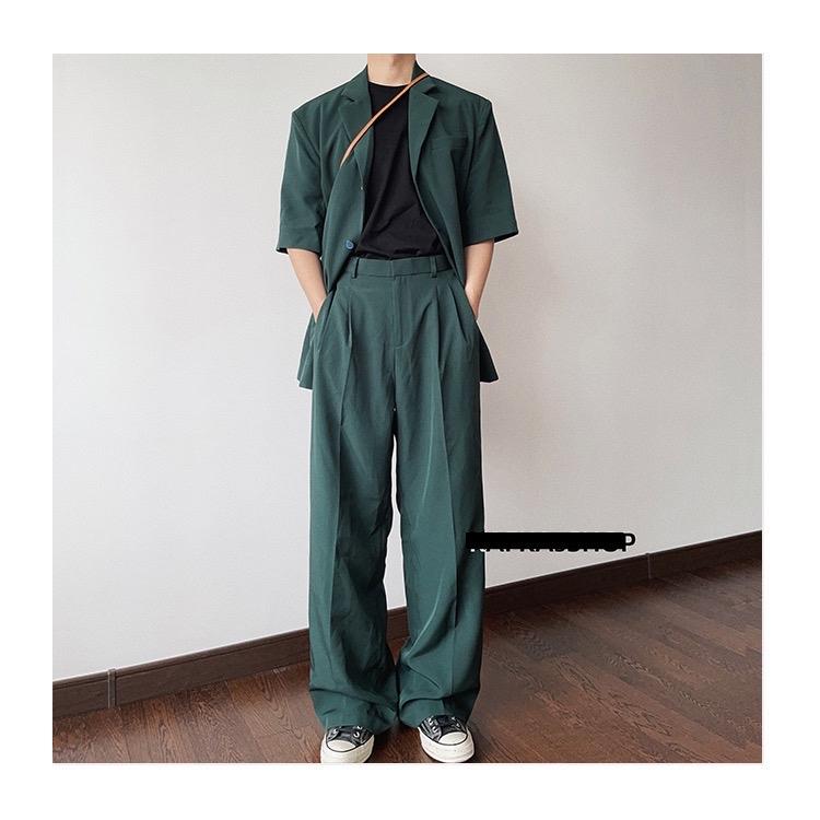 Set Blazer Nam Màu Xanh Lá 0