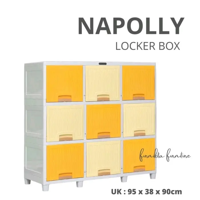 [NAPOLLY] Loker Box | Lemari Plastik | Rak TV | Lemari Serbaguna 4