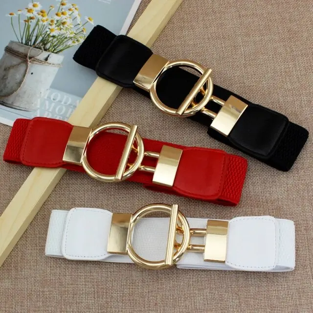 ikat pinggang wanita elastis obi korea fashion gesper belt sabuk karet import