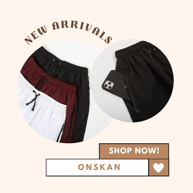 Celana Pendek Olahraga Polos Board short pants Onskan - Light Grey 2