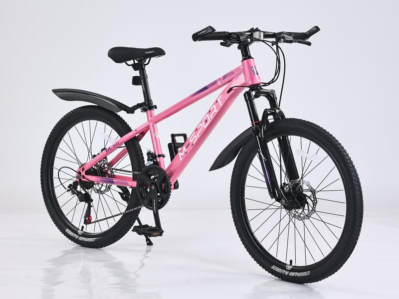[M-SPORT 9] Xe đạp thể thao địa hình M-Sport M-210 (không kèm baga) - Sườn thép, 24 tốc độ, phuộc thép không gỉ, phanh đĩa kép  Đạp Xe Đạp Carbon xe đạp Gắn Xe Đạp Cao Su