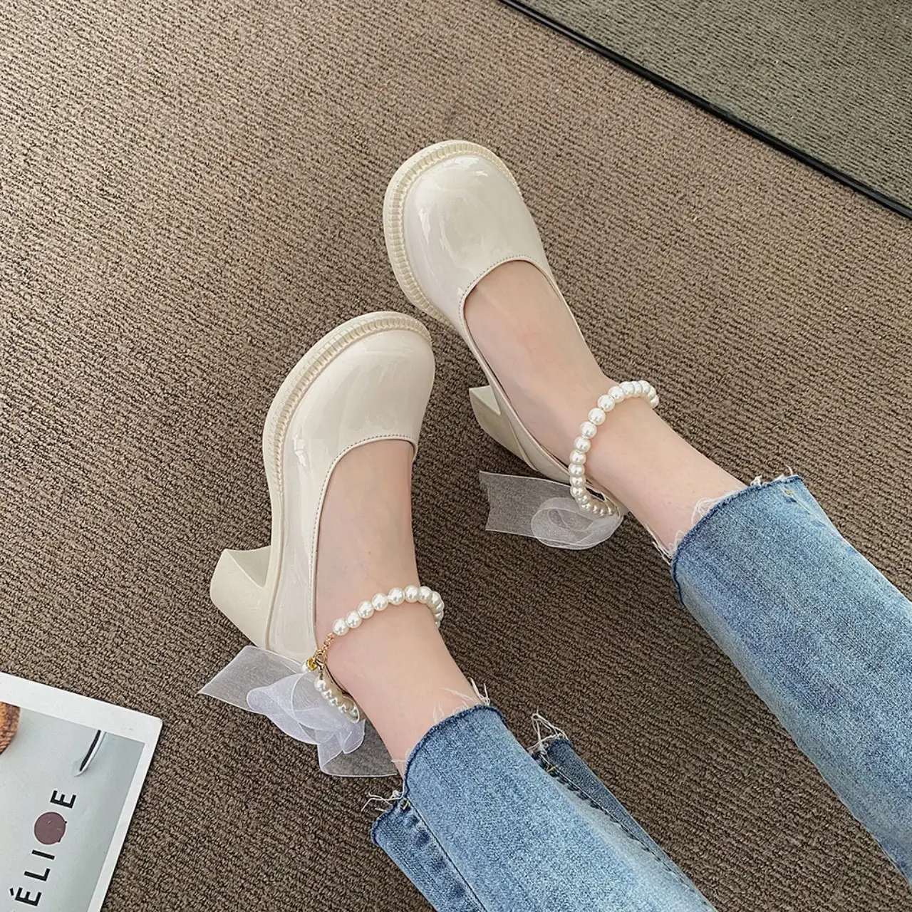 Giày nữ 5f quai ngọc lụa đế nhẹ đi 2 kiểu sang chảnh form 1.5( 5cm ngọc lụa) Shoes DéP