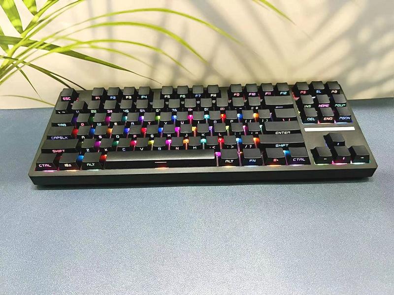 Product Introduction of 2023 New Side Engraved Translucent Keycaps OEM Height 131 Keys Full Set PBT Personality Gradient Mechanical Keyboard 61/68/80/96/98/100/104/108 Keycaps Sky Blue/Sakura Pink 15