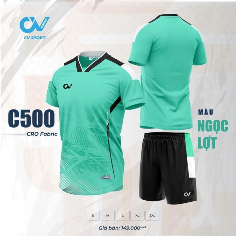 BỘ QUẦN ÁO BÓNG ĐÁ NAM NỮ CV C500 - CHẤT VẢI CRO CHUYÊN DỤNG CAO CẤP MỀM MỊN, CO GIÃN 4 CHIỀU,THOÁNG KHÍ, THẤM HÚT TỐT - NHẬN IN TÊN SỐ TỪ MỘT BỘ - JUST BÉO SPORTS 3