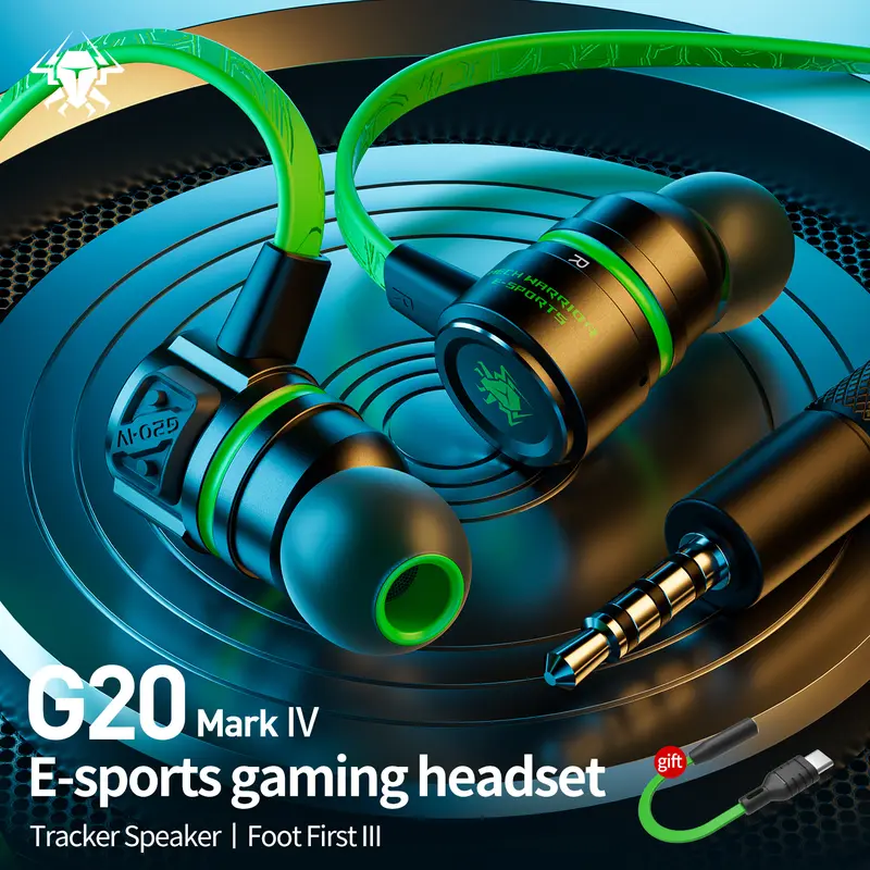 PLEXTONE G20 Gaming Headset In Ear Bass Earphone 4