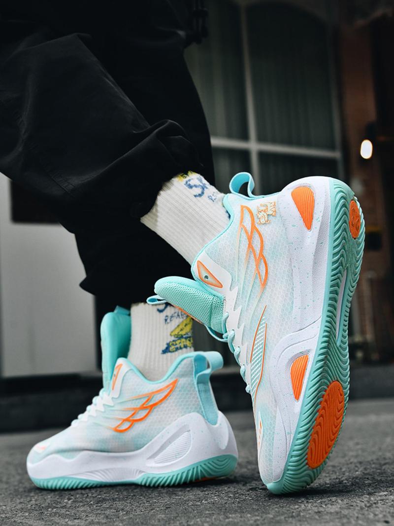 Product Introduction of Men's Sporty Breathable Basketball Shoes, Casual Comfortable Non-slip Basketball Shoes, Basketball Footwear for All Seasons 4