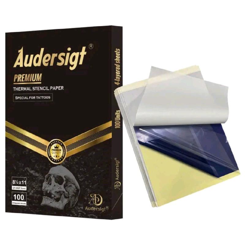 Giấy than scan hình tả thực , hình âu dành cho máy in nhiệt , 1 tệp 100 tờ khổ a4