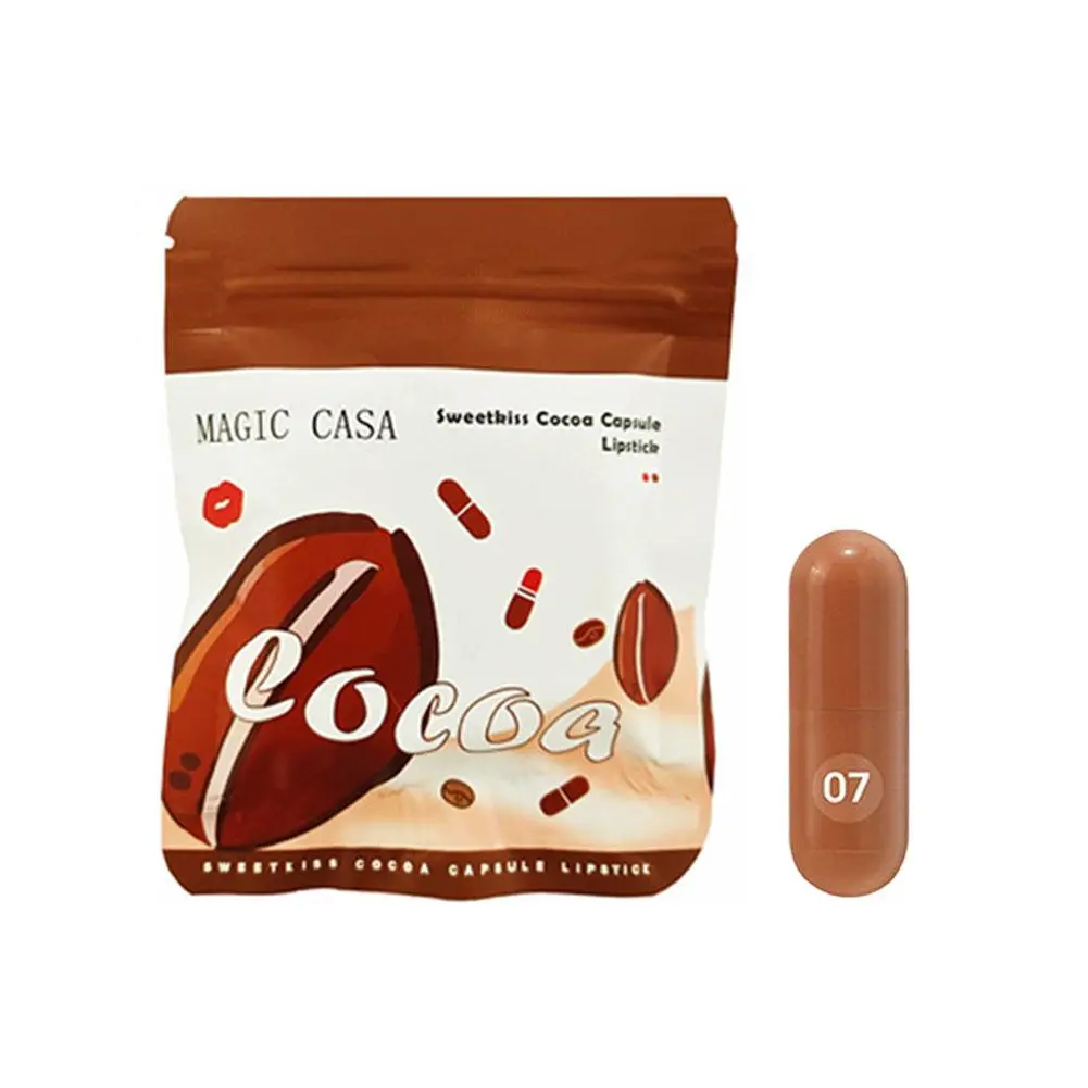 10 Colors Coco Capsule Lipstick Set Velvet Matte Waterproof Lip Glaze Sexy Nude Easy To Color DIY Lip Stick Novelty Makeup