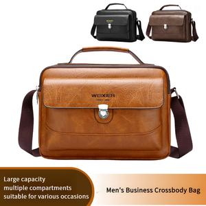 Men's Business Casual Shoulder Bag Crossbody Bag High-end Large Capacity Adjustable Strap, Suitable for Daily Commuting Work Business Travel Use