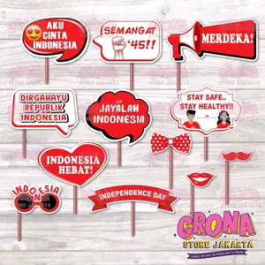 Photobooth Dirgahayu RI / 17 Agustus / Photo Props KEMERDEKAAN