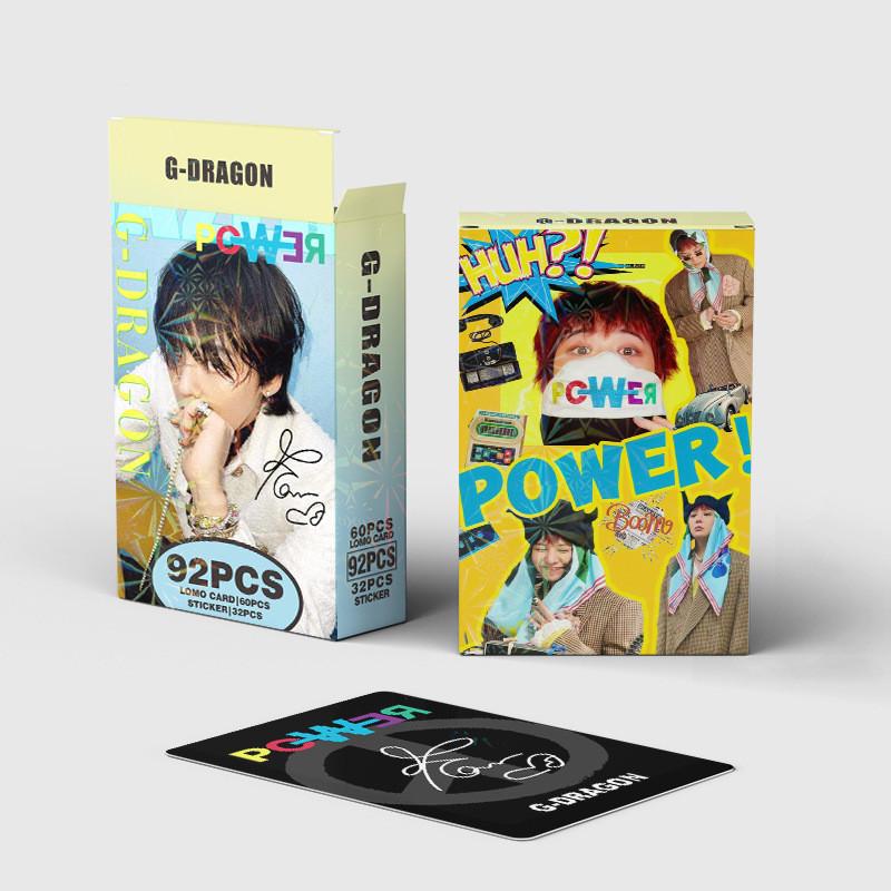 Thẻ Lomo Power Lomo, G-DRAGON POWER, GD BIGBANG, Photocard, với 55-92 chiếc, Nhãn dán, với các chủ đề GD BIGBANG, KWON JI YONG SOLO MAMA, giải thưởng năm 2024, Nhà của bạn, Nhà của bạn, TAEYANG DAESUNG, Bưu thiếp Kpop, Hàng Có Sẵn, SX 2