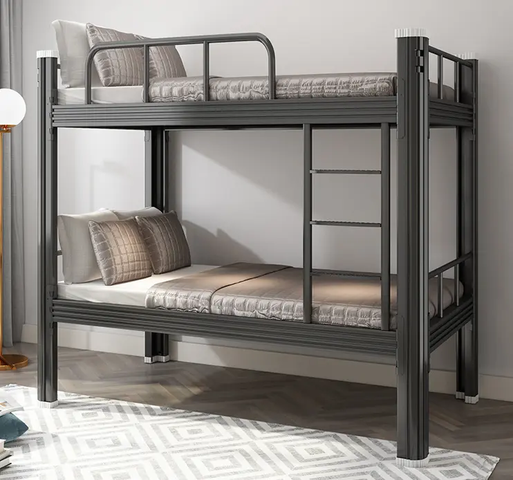 Promotion High Quality Heavy Duty Extra Thick Steel Double Decker Bed Frame Besi Katil Tidur Dua Orang Mulltilevel Furniture