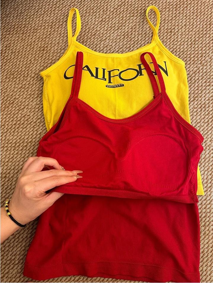 Product Introduction of Áo Vest Bên Trong Cổ Điển Màu Vàng, Cô Gái Nóng Bỏng Gallus, Áo Ngực Nữ Có Đệm Ngực, Áo Ống Nữ, Dễ Thương Và Gợi Cảm, Áo Độc Đáo Ngắn, Thích Hợp Mặc Ngoài Trời 15