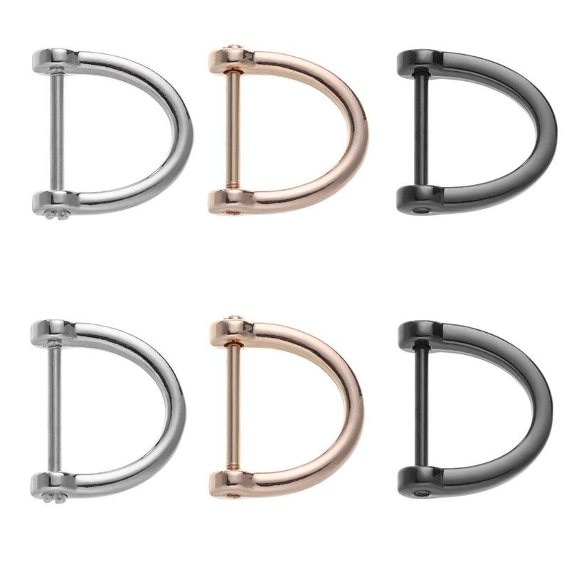 Product Introduction of seeken DIY Bag Strap Accessories Detachable Open Screw Clasp D Ring Buckle Leather Craft 10
