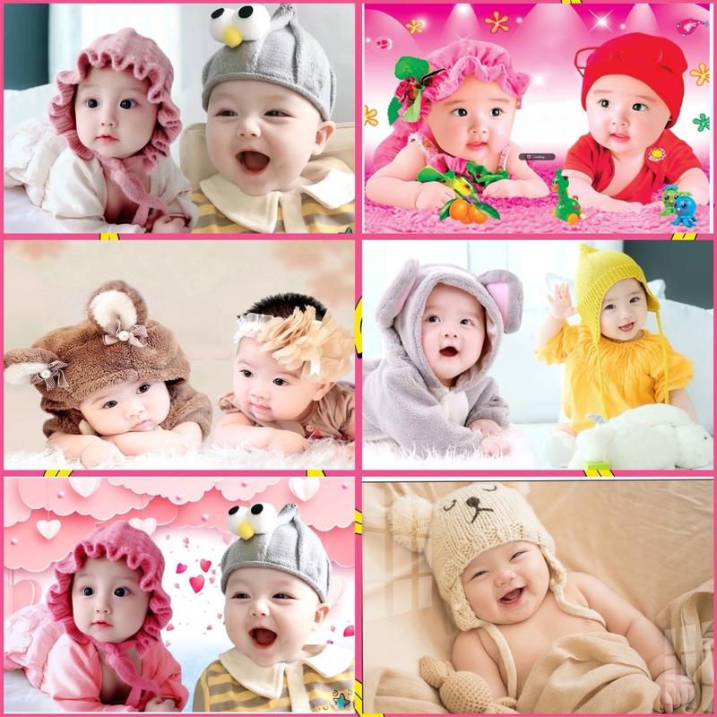 Tranh Dán Tường Hình Em Bé Trang Trí Phòng Khách,Phòng Ngủ Decor Decal