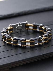 Pulsera de cadena de estilo punk, Joyería de mano moderna para hombre para fiestas, Decoración de ropa de uso diario, Bisutería moderna, elegante y que combina con todo para regalo de cumpleaños