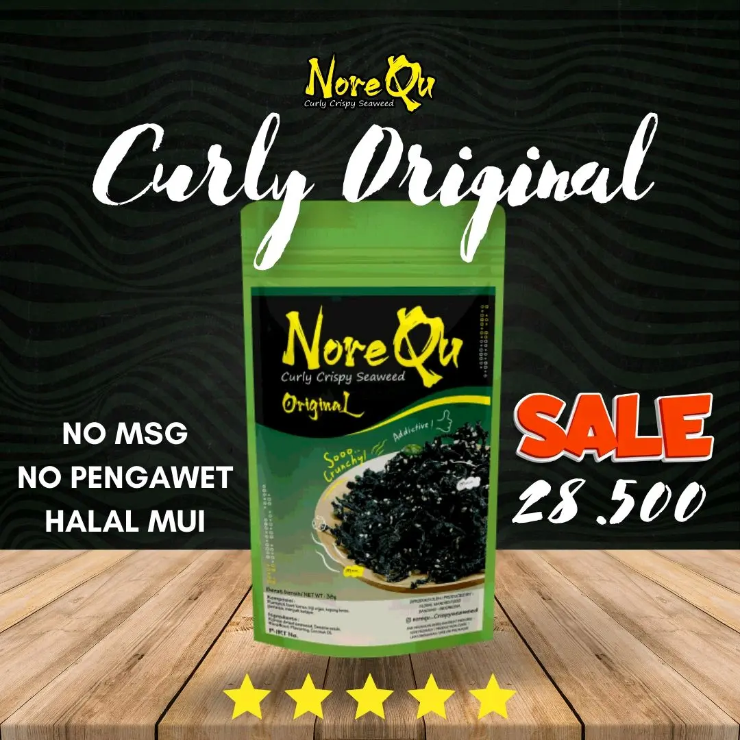 NoreQu Crispy Seaweed Original Nori  Rumput  Laut