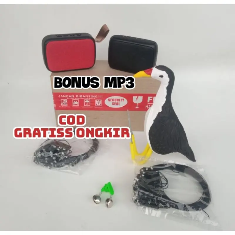 1 SET ALAT JERAT BURUNG RUAK RUAK+mp3 +boneka