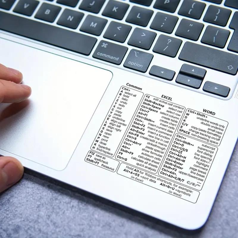 Transparent Shortcut Key Sticker, Office Software Shortcut Key Sticker, Computer Laptop Keyboard Sticker 2