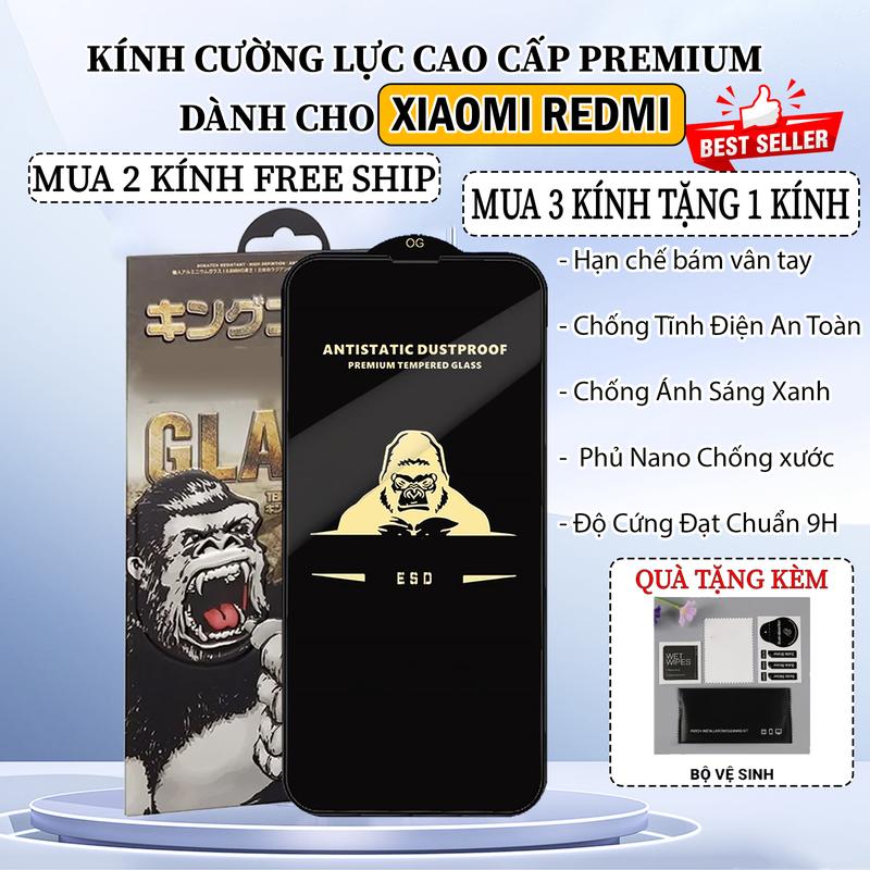 Kính cường lực dành cho Xiaomi Redmi Note 14 4G full màn, bảo vệ màn hình - NSO…