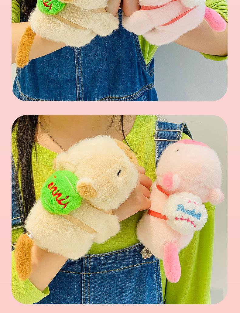 Product Introduction of Vòng Tay Chuông, Thiết Kế Capybara, Vòng Tay Cuff Phổ Biến Mới, Thiết Kế Đuôi Xoay, Đồ Chơi Nhồi Bông 9