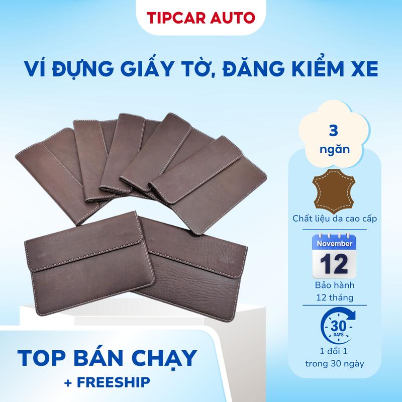  Tipcar Auto Ví Đựng Giấy Tờ Đa Năng Chống Nước Da Cao Cấp Nhỏ Gọn Tiện Lợi Cho Ô Tô Xe Hơi Bằng Lái Giấy Tờ Nam Hình Chữ Nhật Wallet Nhung 13*18cm 