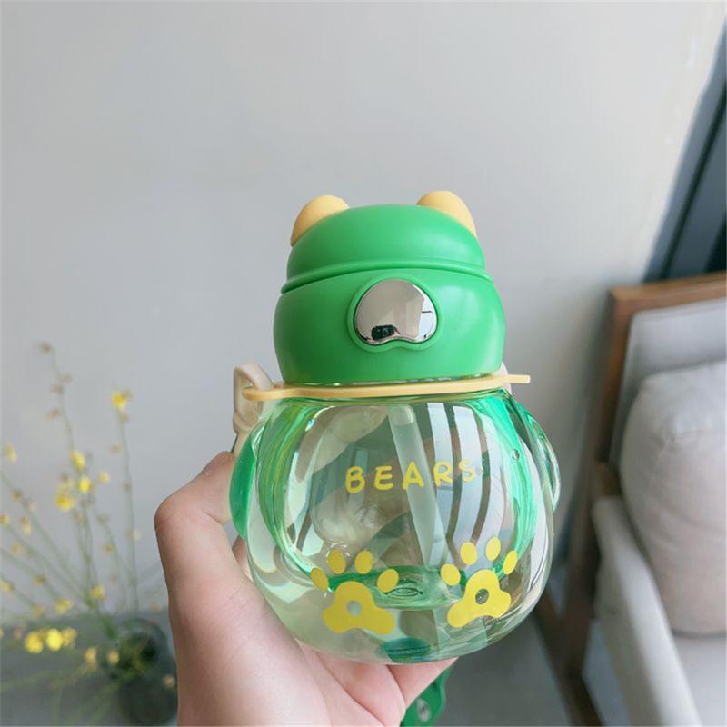 Cute Portable Childrens Sippy Cup, Fashionable Portable Handle Design, Coffee Cup, Cartoon Childrens Water Cup, Portable And Large Capacity 5