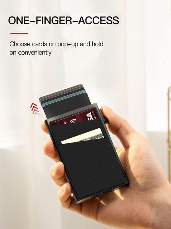 Men's Simple Plain Multi Card Slots Card Holder As Gift, Summer Rfid Anti-magnetic Anti-theft Blocking Card Holder, Casual Trendy Cardholder for Daily Use 2