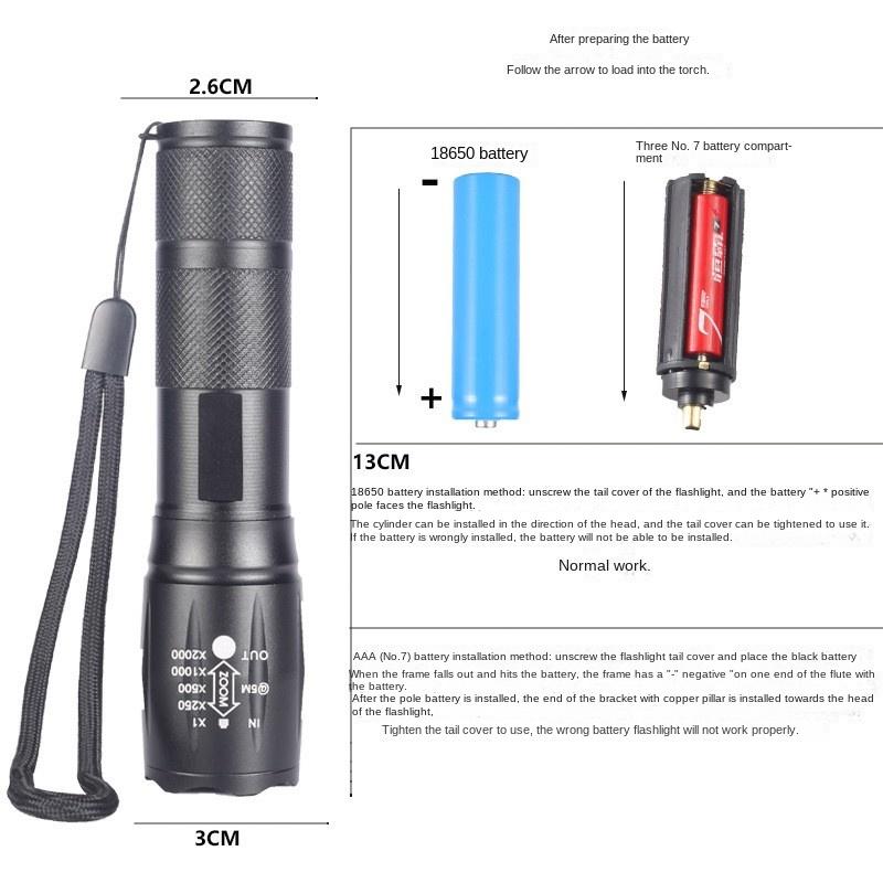 Dual Light Source Led Ultraviolet Lamp Flashlight Rechargeable Portable Scorpion Light Ultraviolet Lamp Counterfeit Money Detection Jade Identification 2