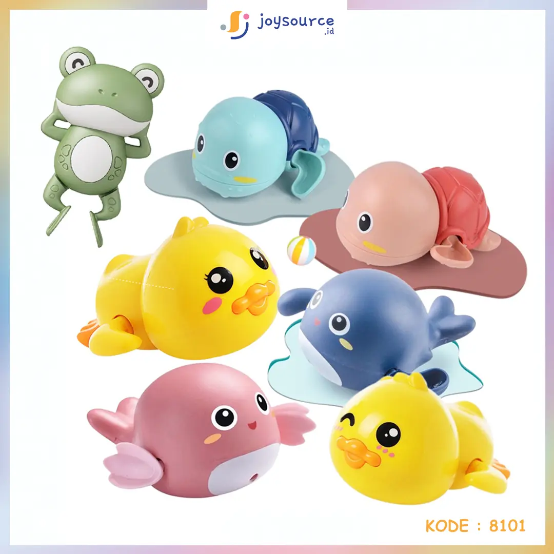 MAINAN MANDI ANAK BAYI KARAKTER LUCU I KATAK I KURA-KURA I PAUS I BEBEK I DI KOLAM / BAK MANDI MURAH MERIAH Kids